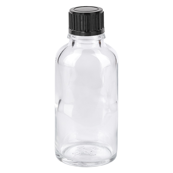 Frasco de 30 ml com tampa de rosca de 11 mm preta Standard ClearLine UT18/30