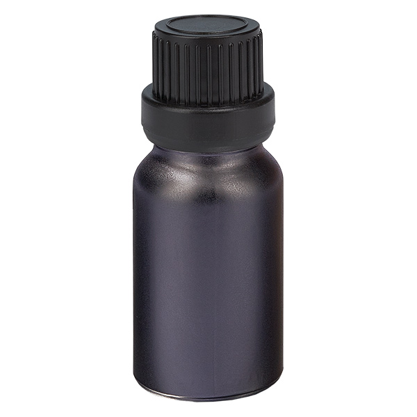 Frasco de 10ml 11mm tampa de rosca preta tampa inviolável BlackLine UT18/10