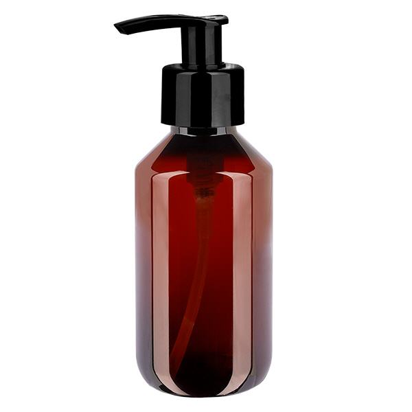 Frasco PET 200ml com bomba doseadora preta