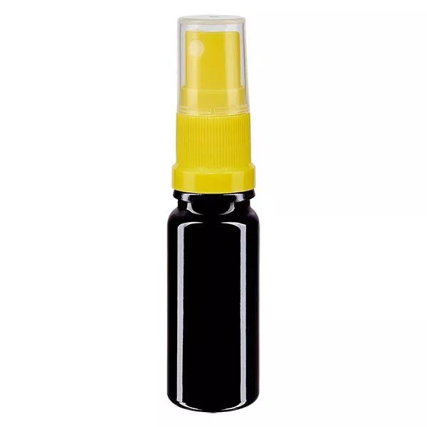 Frasco de farmácia violeta 10ml acessório spray amarelo