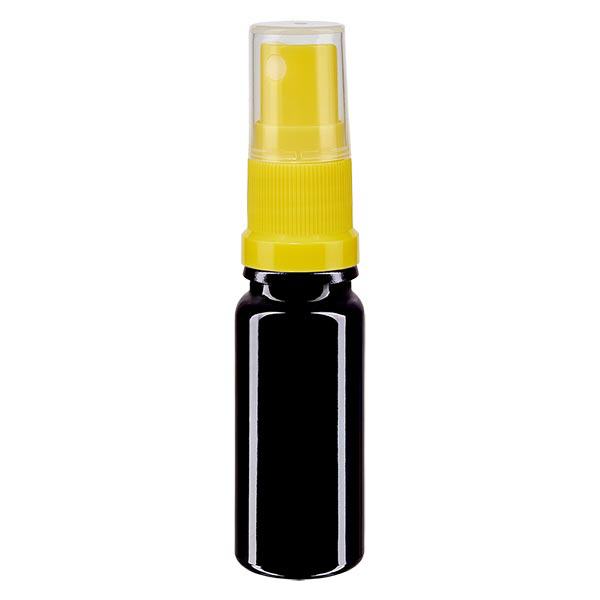 Frasco de farmácia violeta 10ml acessório spray amarelo Frasco de farmácia violeta 10ml acessório spray amarelo
