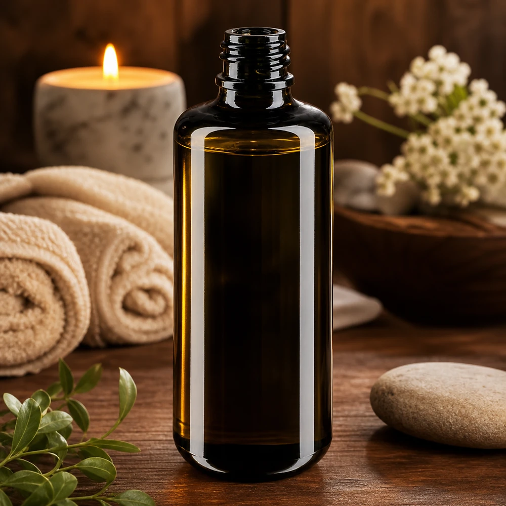 Frasco conta-gotas Orion de 100 ml de alta qualidade em vidro Miron violeta para aplicações de aromaterapia e bem-estar