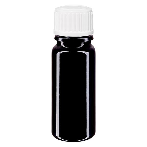 Frasco de farmácia violeta 10ml tampa de rosca branca standard Frasco de farmácia violeta 10ml tampa de rosca branca standard