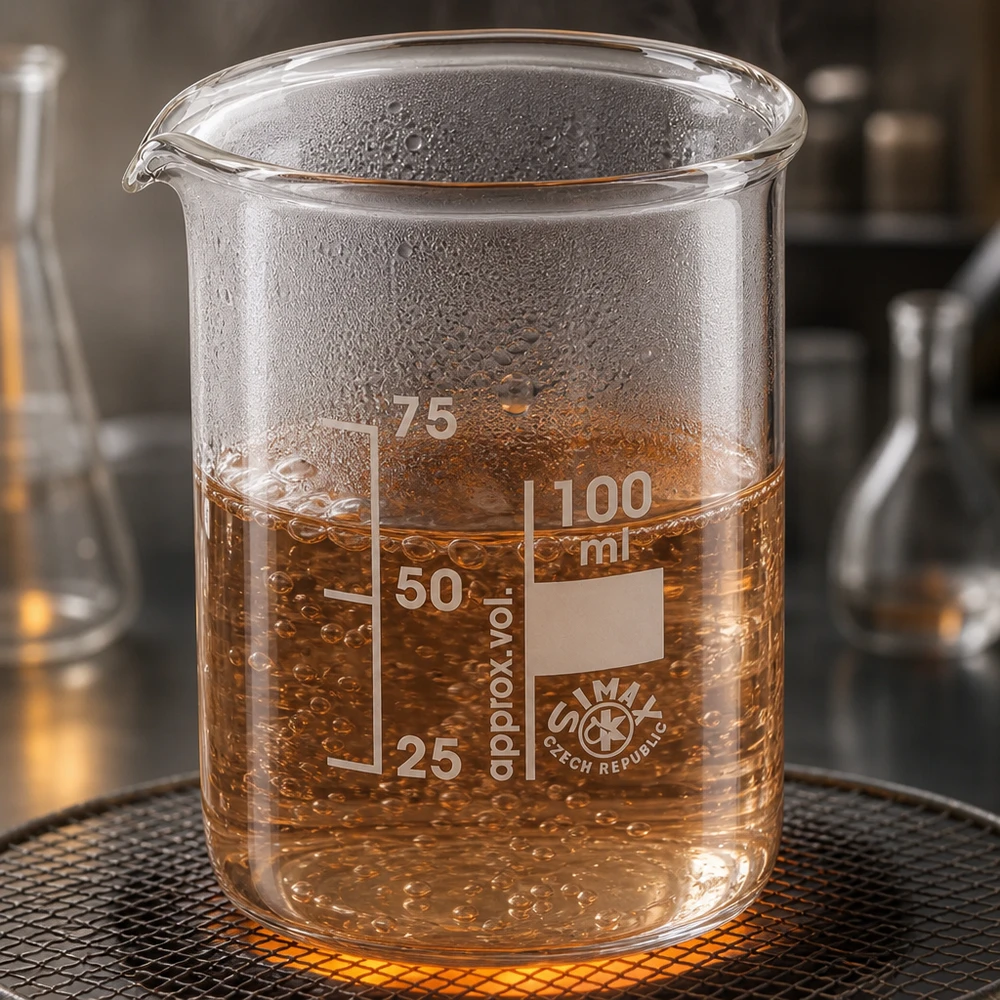 Copo 100 ml de vidro borossilicato, forma baixa Copo resistente ao calor de 100 ml de forma baixa com bico prático para trabalhos de laboratório