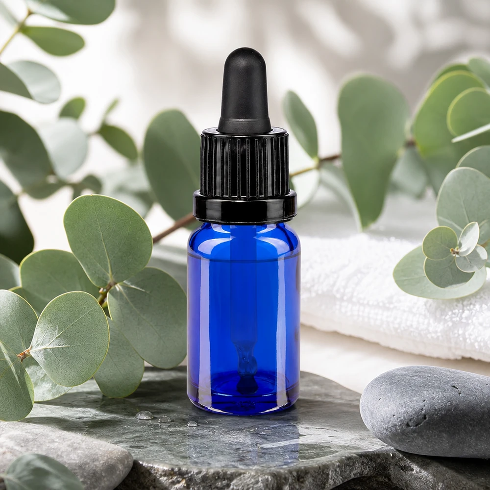 Frasco pipeta de 10 ml preto com fecho inviolável BlueLine UT18/10