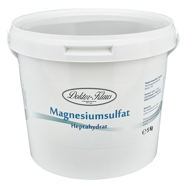 Sulfato de magnésio (7-hidratado) 5kg Doktor-Klaus Sulfato de magnésio (7-hidratado) 5kg Doktor-Klaus