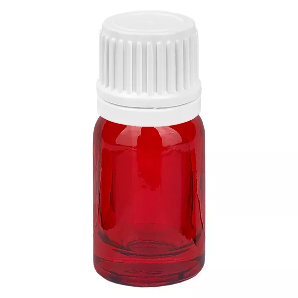 Frasco de 5 ml com 11 mm de tampa de rosca branca inviolável RedLine UT18/5 Frasco de 5 ml com 11 mm de tampa de rosca branca inviolável RedLine UT18/5