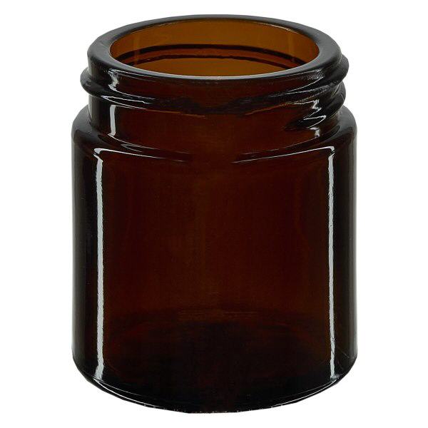Frasco de vidro de 30ml. castanho sem tampa, rosca 38mm/R3 ApoGlas Frasco de vidro de 30ml. castanho sem tampa, rosca 38mm/R3 ApoGlas