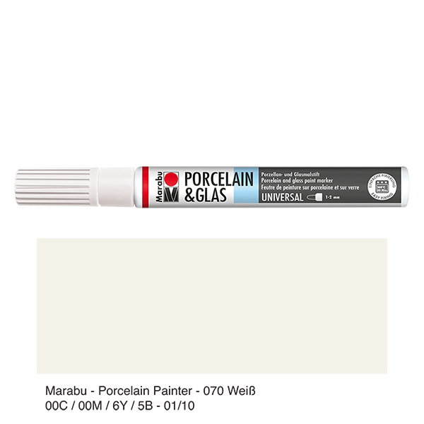 Giz de cera branco 1-2mm para vidro/porcelana Giz de cera branco 1-2mm para vidro/porcelana