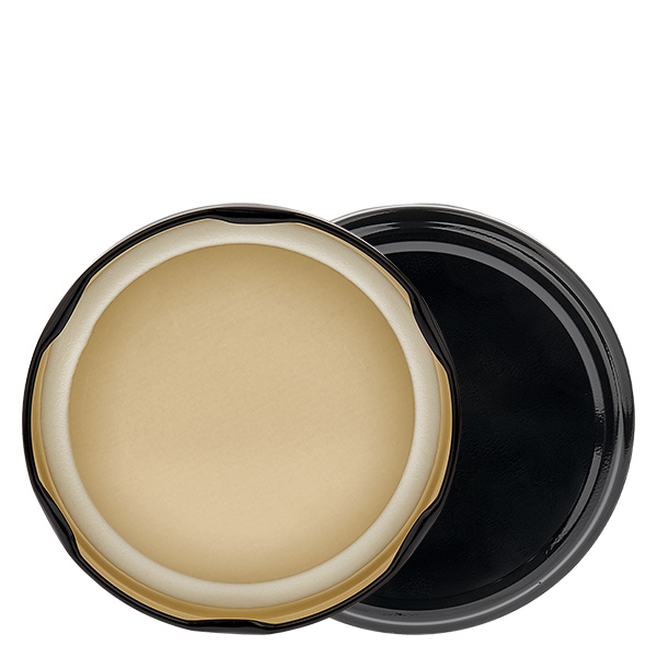 Tampa BasicSeal de 82 mm preta (TO82) UNiTWIST Tampa BasicSeal de 82 mm preta (TO82) UNiTWIST