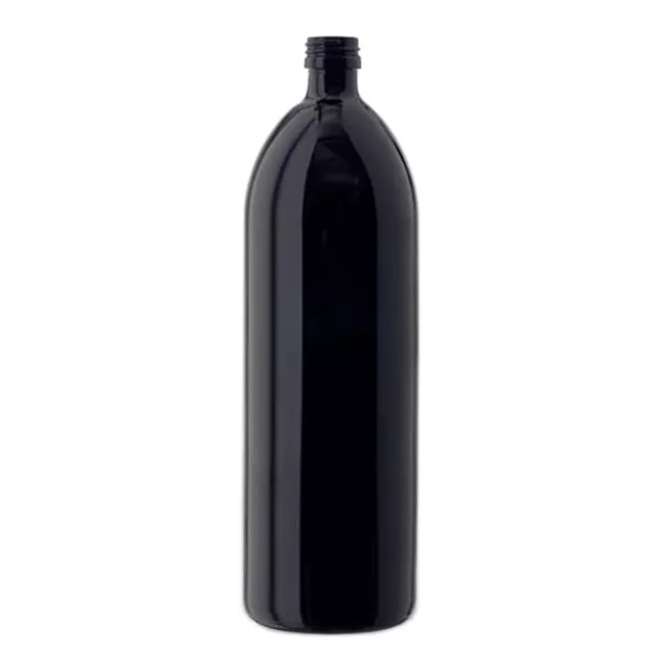 Garrafa de água de vidro violeta de 1000 ml, redonda, DIN PP28Tampa padrão Garrafa de água de vidro violeta de 1000 ml, redonda, DIN PP28Tampa padrão