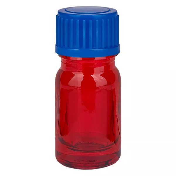 Frasco de 5 ml com tampa de rosca de 11 mm azul Standard RedLine UT18/5 Frasco de 5 ml com tampa de rosca de 11 mm azul Standard RedLine UT18/5
