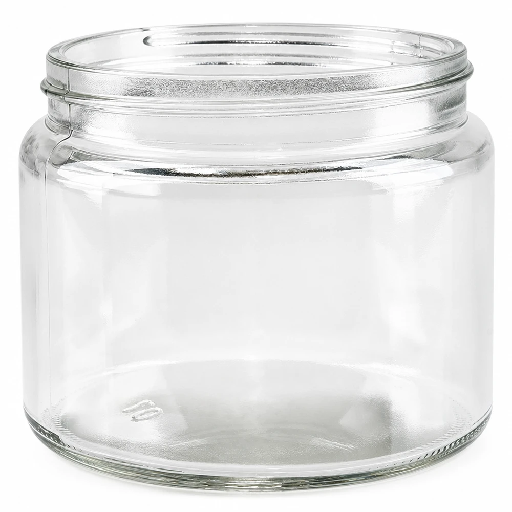 Frasco de pomada 250ml transparente sem tampa Frasco de vidro vazio para pomadas cremes produtos cosméticos
