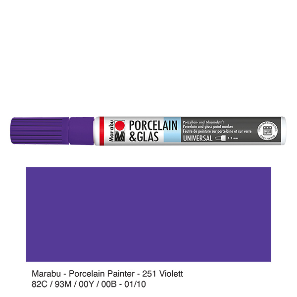 Lápis de cor violeta 1-2mm para vidro/porcelana Lápis de cor violeta 1-2mm para vidro/porcelana