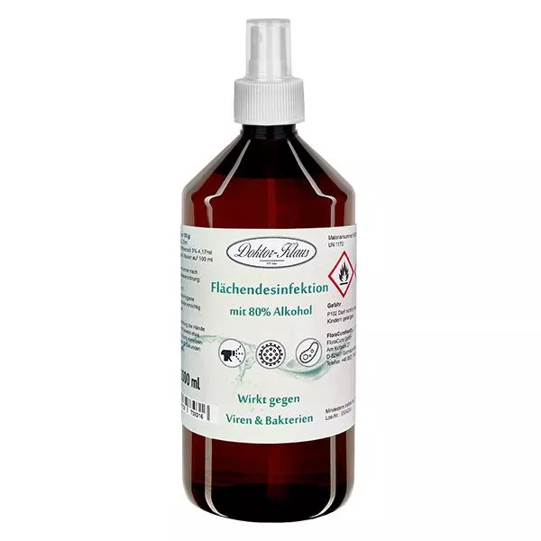 Spray desinfetante de superfícies 1000ml Doktor-Klaus Spray desinfetante de superfícies 1000ml Doktor-Klaus