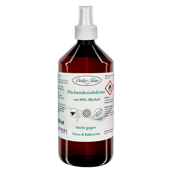 Spray desinfetante de superfícies 1000ml Doktor-Klaus Spray desinfetante de superfícies 1000ml Doktor-Klaus