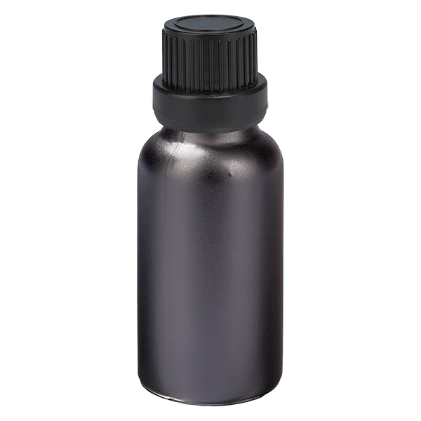 Frasco de 20ml 11mm tampa de rosca preta inviolável BlackLine UT18/20