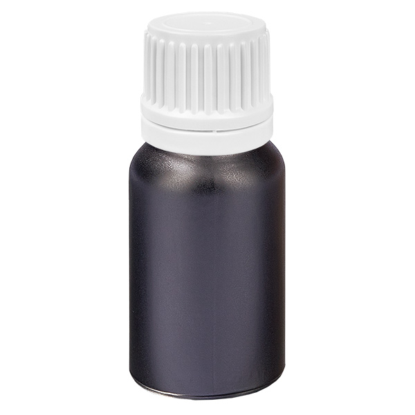 Frasco conta-gotas de 10 ml 0,7 mm branco com fecho inviolável BlackLine UT18/10