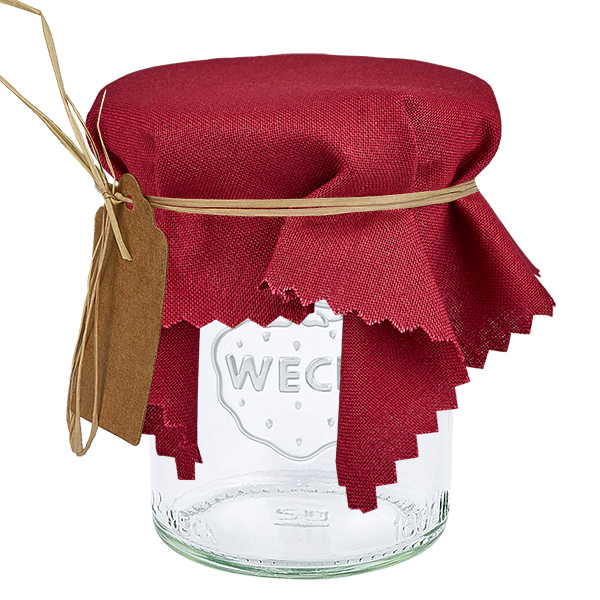 Toalhinha de mesa em tecido, cor vinho, 15 cm, quadrada
