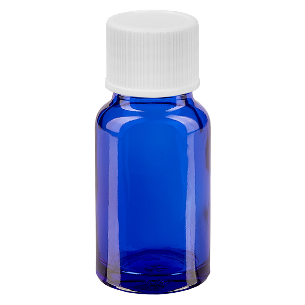 Frasco de 10ml com tampa de rosca de 11mm branco standard BlueLine UT18/10