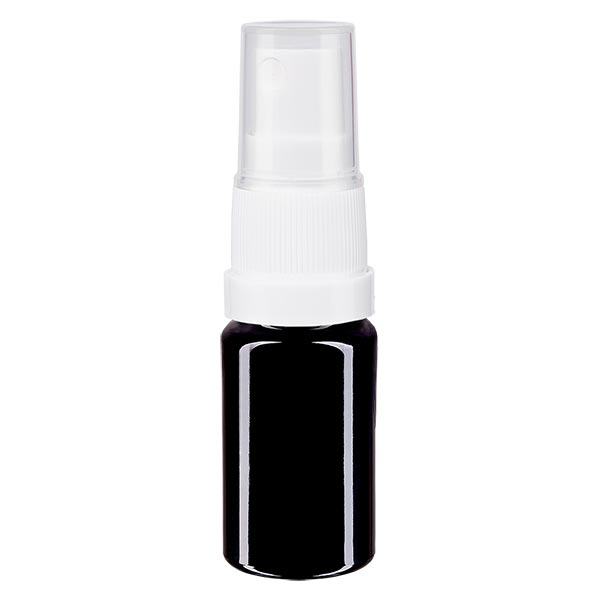 Frasco de farmácia violeta 5ml spray top branco