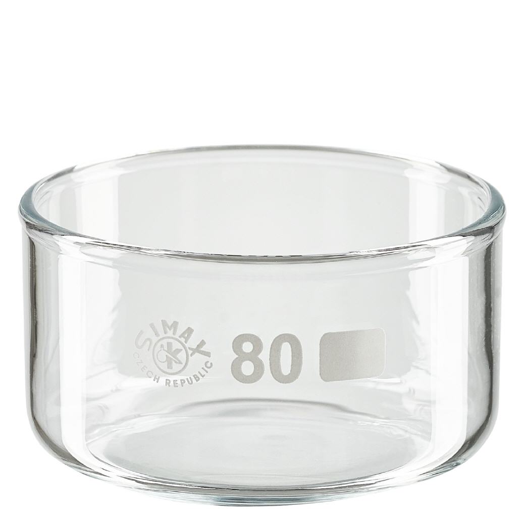 Taça de cristalização de 150ml sem bico borossilicato ø80mm Taça de cristalização de 150ml sem bico borossilicato ø80mm