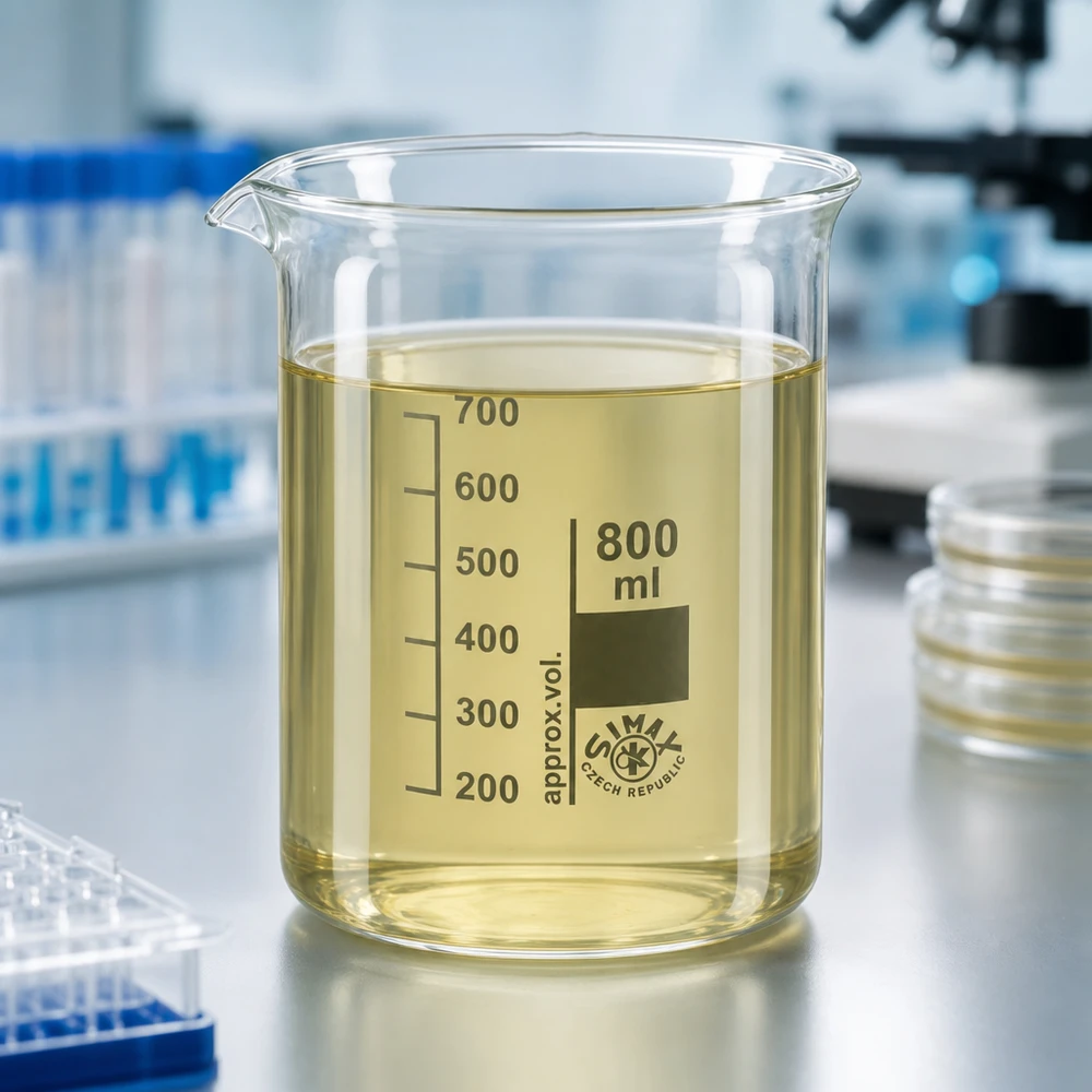 Copo de laboratório profissional de 800 ml em vidro de borossilicato resistente a produtos químicos para aplicações científicas