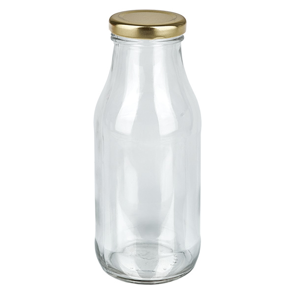 263ml Flasche mit BasicSeal Deckel gold UNiTWIST