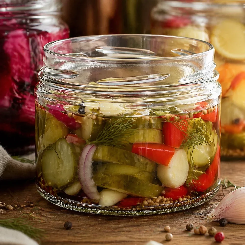 UNiTWIST Runda540 copos de 540 ml TO100 com legumes em conserva pepinos pimentos cebolas picles de aneto