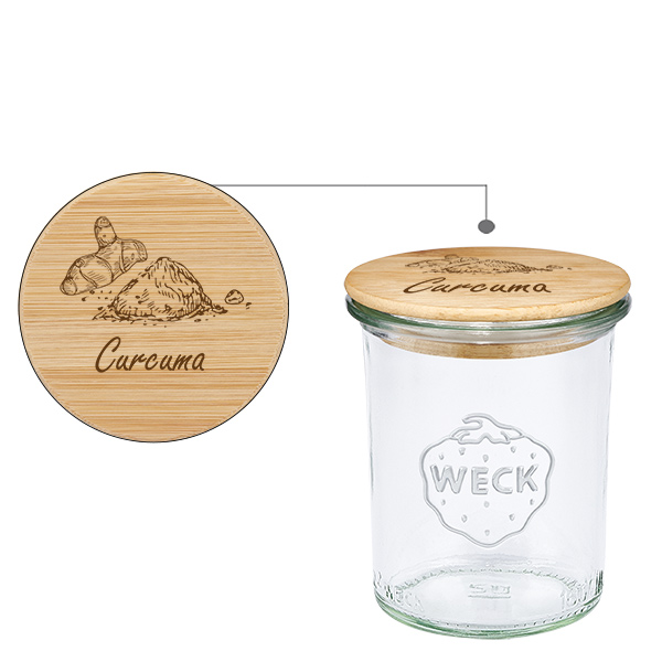 Cobertura em tecido "Curcuma" com verniz WECK 160ml Cobertura em tecido "Curcuma" com verniz WECK 160ml