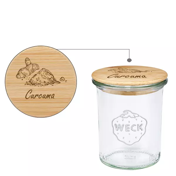 Cobertura em tecido "Curcuma" com verniz WECK 160ml Cobertura em tecido "Curcuma" com verniz WECK 160ml