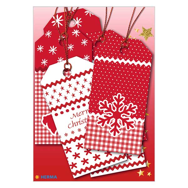 Pendente "White Christmas" (6 peças) com purpurina Pendente "White Christmas" (6 peças) com purpurina
