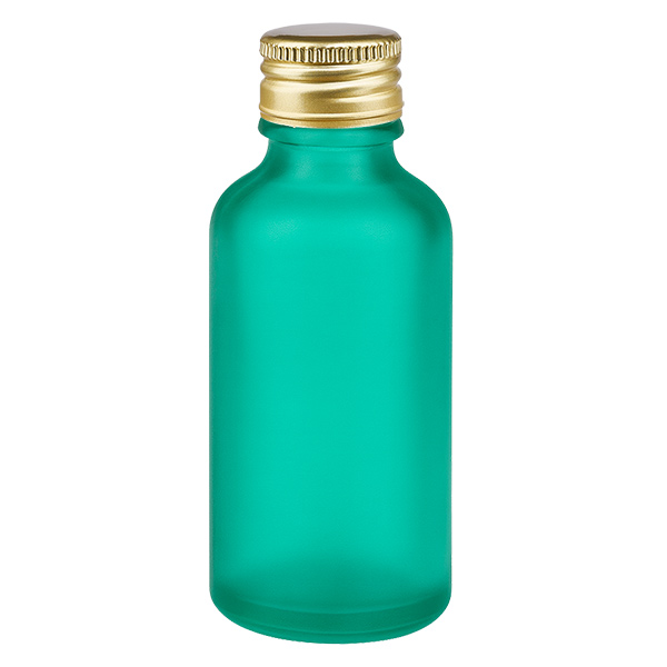 Frasco de 50ml com tampa de rosca de 11mm Alu-Gold Standard GreenL. UT18/50