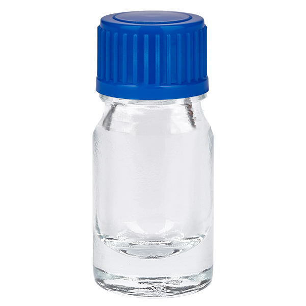 Frasco de 5 ml com tampa de rosca de 11 mm azul Standard ClearLine UT18/5