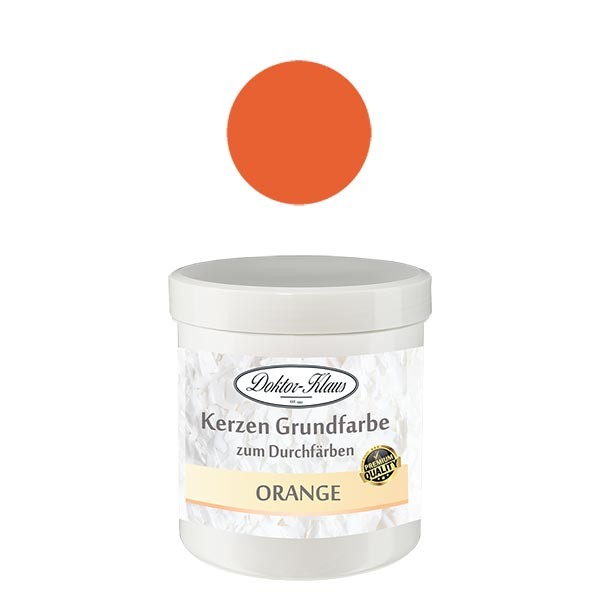 Base para velas Doktor-Klaus cor de laranja, 7g, em lata