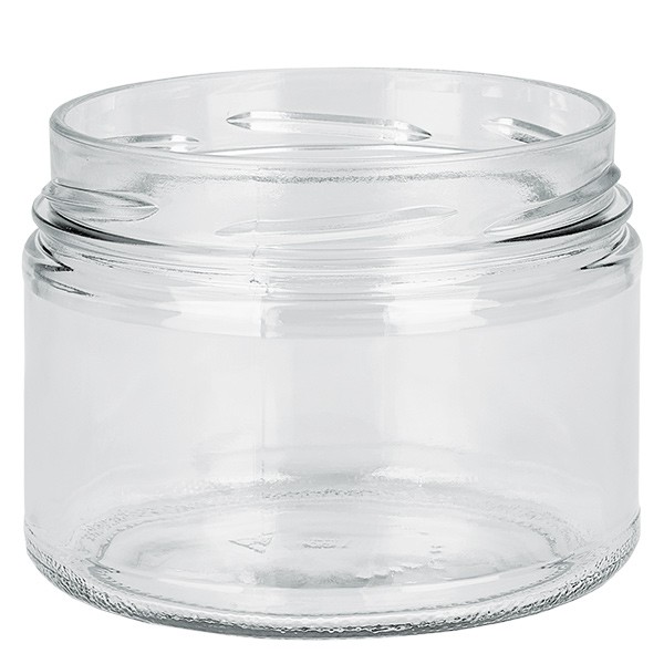 Frasco de vidro 540ml transparente, sem tampa, rosca TO100 Frasco de vidro 540ml transparente, sem tampa, rosca TO100