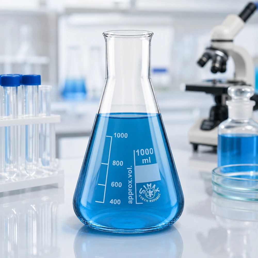 Erlenmeyer 1000ml gargalo largo Erlenmeyer 1000ml gargalo largo