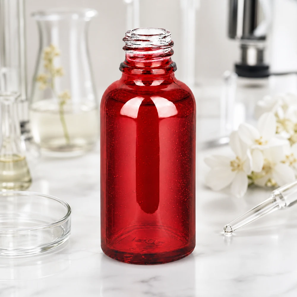 Frasco de farmácia de 30 ml RedLine UT18/30 UNiTWIST Frasco de farmácia RedLine UT18/30 UNiTWIST compacto de 30 ml com o prático sistema de fecho UNiTWIST