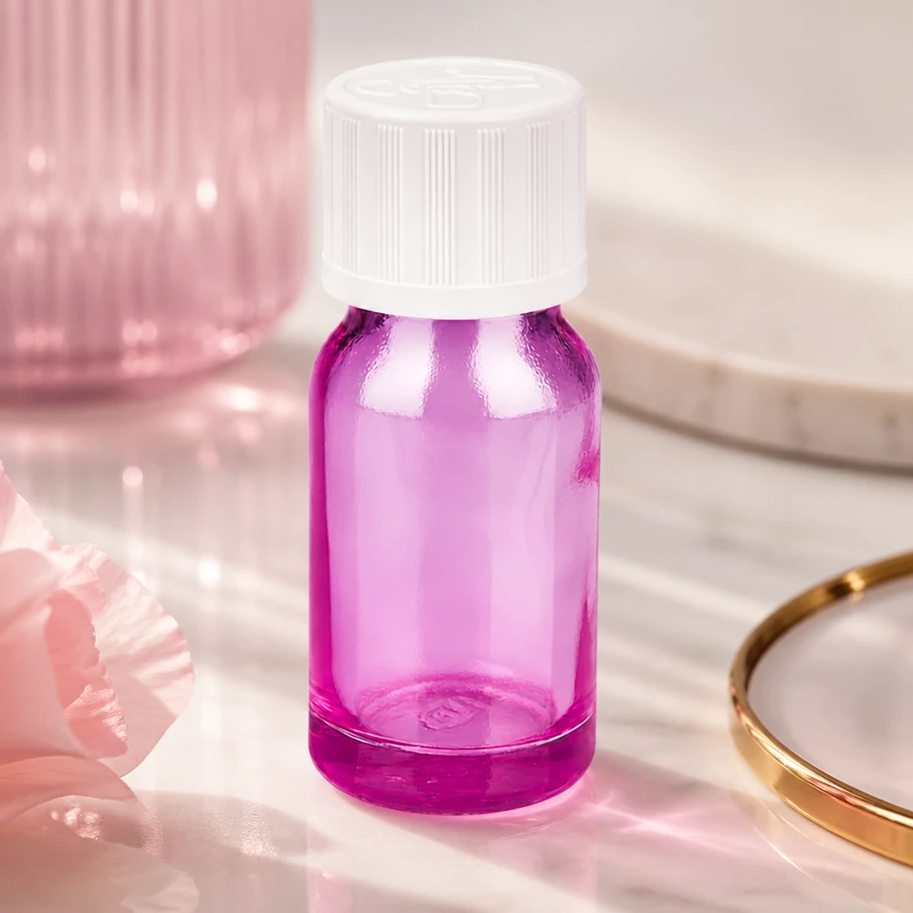 Frasco conta-gotas de 10ml 1,2mm branco padrão resistente a crianças PurpleLine.UT18/10 Frasco conta-gotas de 10 ml em plástico de alta qualidade na cor roxa para armazenamento seguro de líquidos