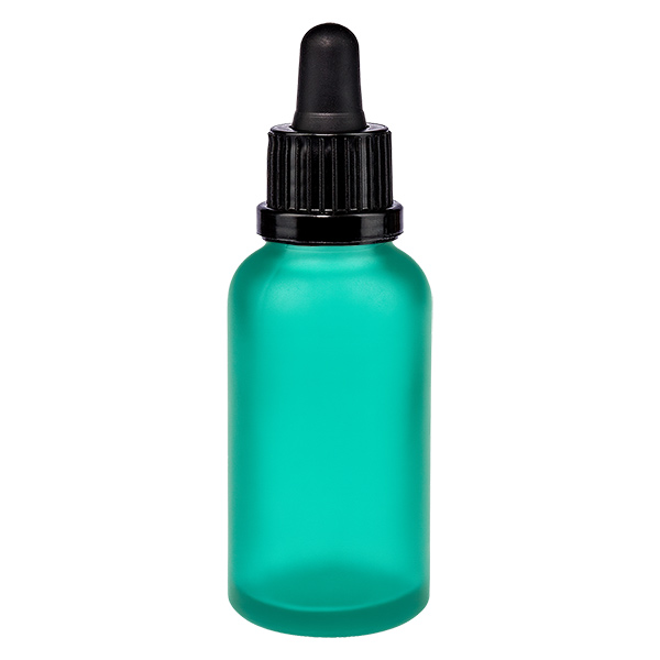 Frasco pipeta de 30 ml preto com fecho inviolável GreenLine UT18/30