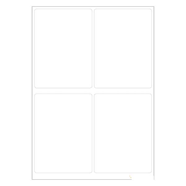 Etiquetas universais brancas (24 autocolantes) 40x55mm Etiquetas universais brancas (24 autocolantes) 40x55mm