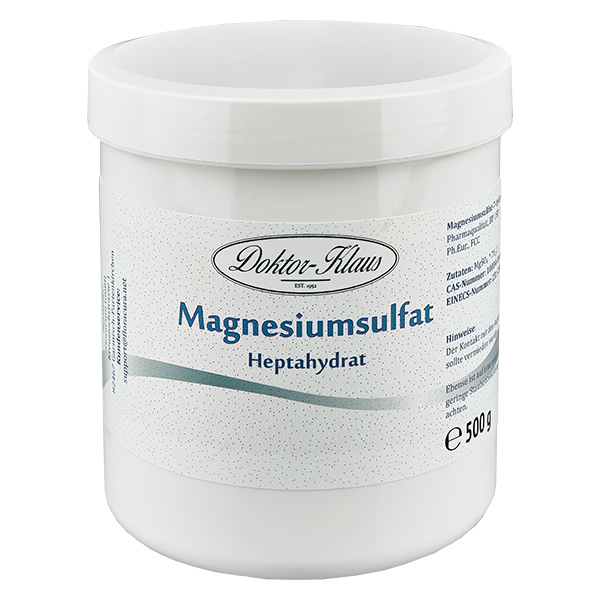 Sulfato de magnésio (7-hidratado) 500g Doktor-Klaus Sulfato de magnésio (7-hidratado) 500g Doktor-Klaus