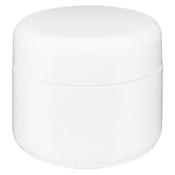 Frasco de creme Softline branco 5ml com tampa de rosca Frasco de creme Softline branco 5ml com tampa de rosca