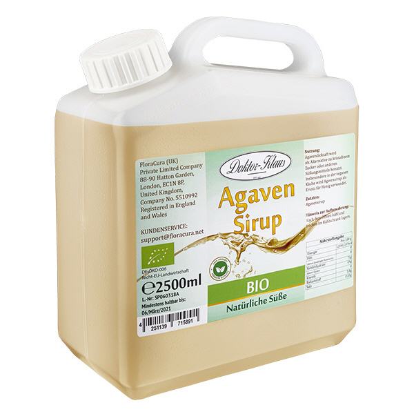 Xarope de agave (xarope) orgânico 2500ml Doktor-Klaus Xarope de agave (xarope) orgânico 2500ml Doktor-Klaus