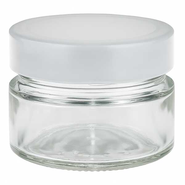 Frasco redondo de 80ml com tampa BasicSeal branco fundo UNiTWIST