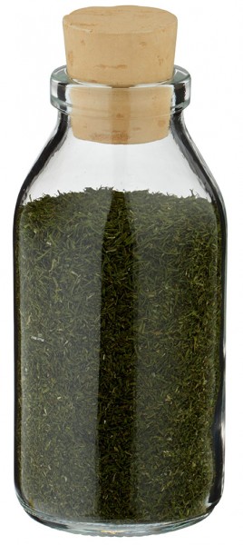 Frasco de especiarias: Frasco redondo de 100 ml transparente com rolha 22/26