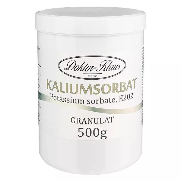 Sorbato de potássio (sorbato de potássio) 500g Doktor-Klaus Sorbato de potássio (sorbato de potássio) 500g Doktor-Klaus