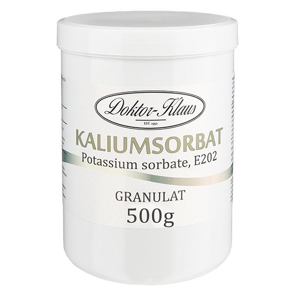 Sorbato de potássio (sorbato de potássio) 500g Doktor-Klaus Sorbato de potássio (sorbato de potássio) 500g Doktor-Klaus