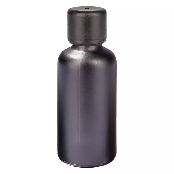Frasco de 50 ml com tampa de rosca de 6 mm com fecho inviolável BlackLine UT18/50