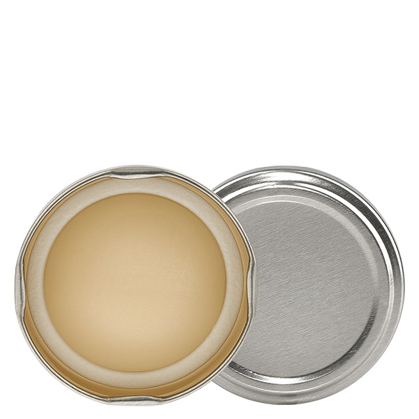 Tampa BasicSeal de 58 mm prateada (TO58) UNiTWIST Tampa BasicSeal de 58 mm prateada (TO58) UNiTWIST